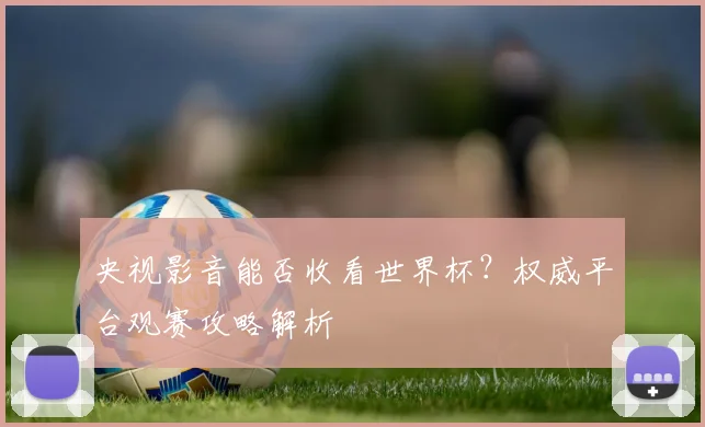 央视影音能否收看世界杯？权威平台观赛攻略解析